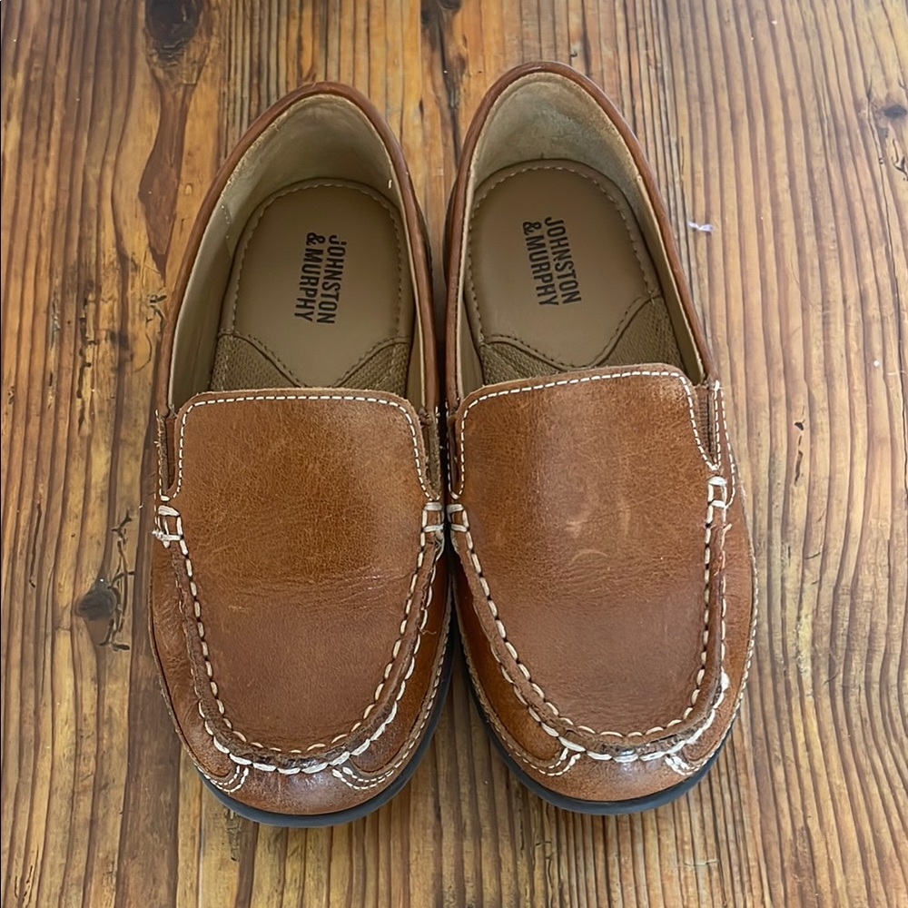 Johnston & Murphy Kids Brown Dress Shoes